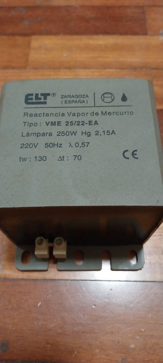 Reactancia vapor  mercurio WME 25/22-EA