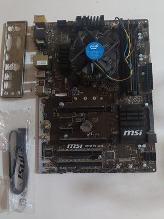 Lote de placa base+procesador+ram