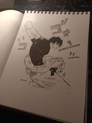 Dibujo anime manga Toji Fushiguro