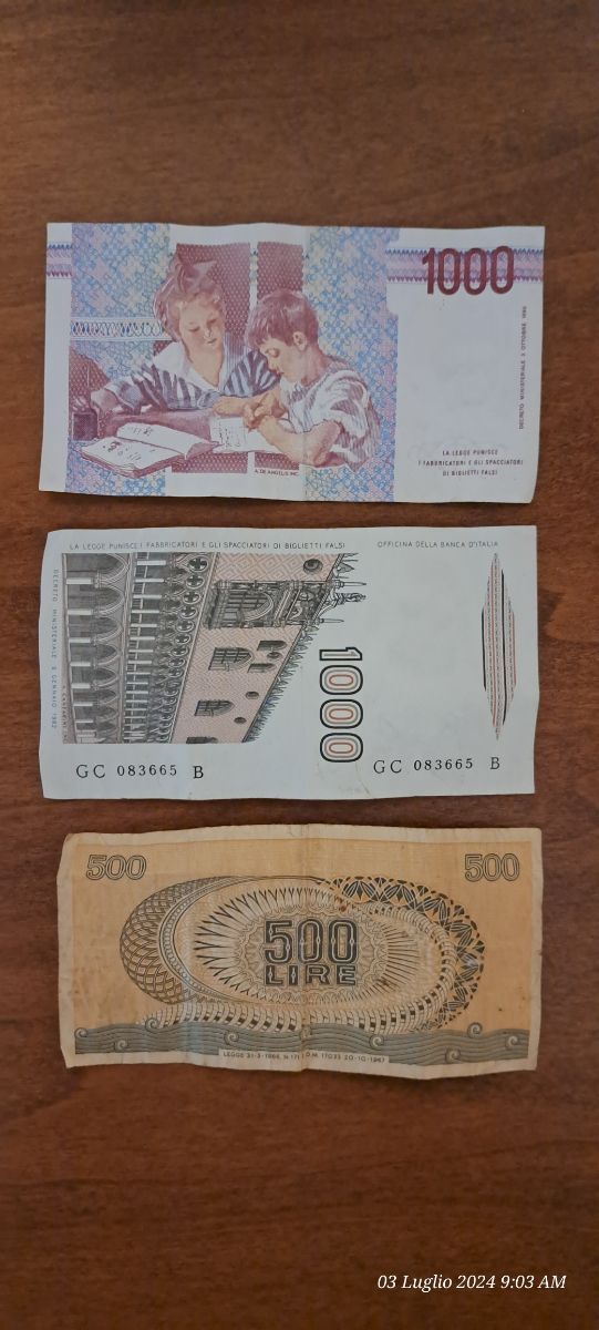 Banconota Anni 60