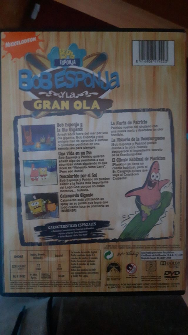 Bob Esponja Y La Gran Ola DVD