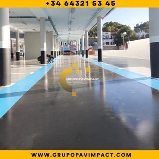Suelos epoxi Hormigón PARKING TALLERES GARAJES