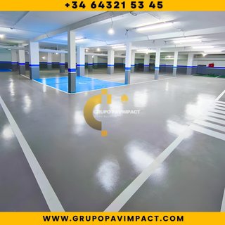 Suelos epoxi Hormigón PARKING TALLERES GARAJES