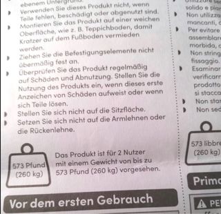 Sofa biplaza estilo loveseat acolchado de exterior