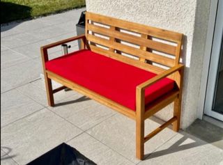 Sofa biplaza estilo loveseat acolchado de exterior