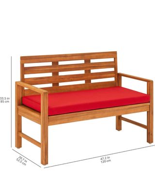 Sofa biplaza estilo loveseat acolchado de exterior