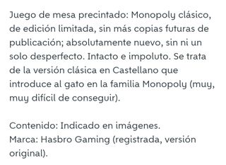 ¡PRECINTADO! - MONOPOLY CLÁSICO •EDICIÓN LIMITADA•
