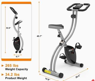Bicicleta estática plegable