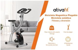 Bicicleta estática plegable