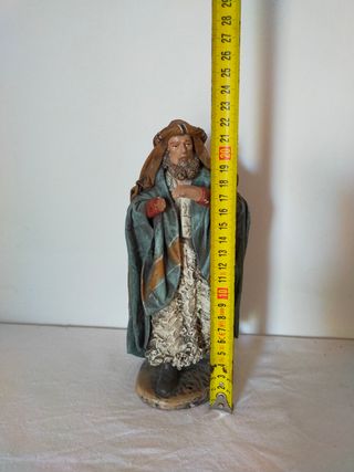 Belén barro antiguo pesebre 