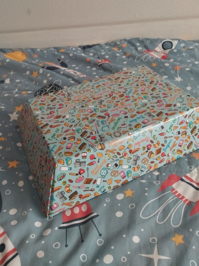 Caja metalica, bandeja y bolsas