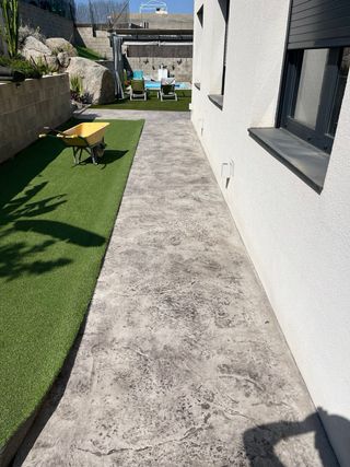 Hormigon cemento impreso