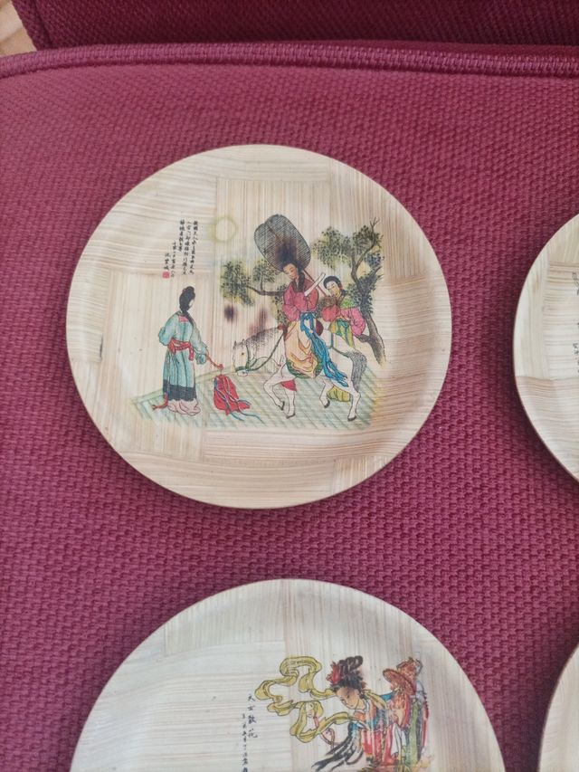 Platitos de bambú de Taiwán