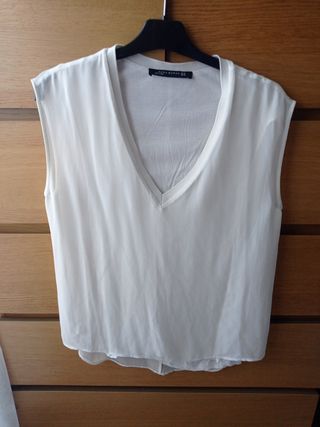 Blusa blanca Zara Woman