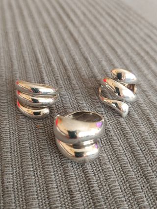 Anillos grandes plata 