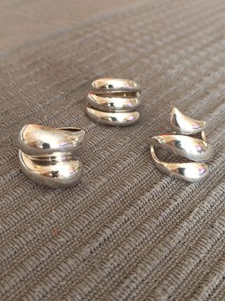 Anillos grandes plata 