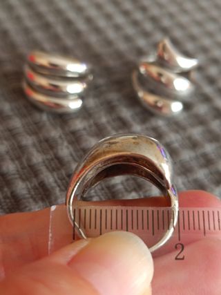 Anillos grandes plata 