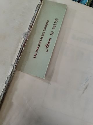 Álbum cromos las maravillas del universo