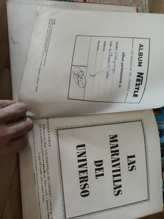 Álbum cromos las maravillas del universo