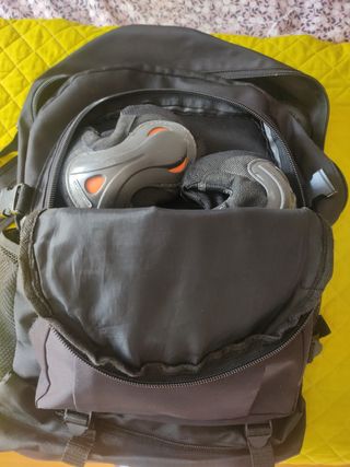 Mochila patines Skate negra