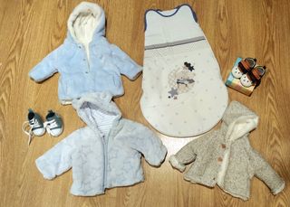 Chaquetas abrigo bebe niño 0-3 meses
