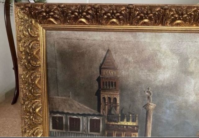 Cuadro VENECIA con marco antiguo