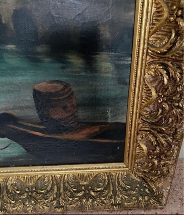 Cuadro VENECIA con marco antiguo