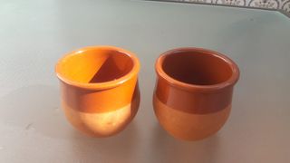 Vasos de cerámica artesanal de barro de CERMER.COM