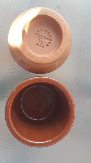 Vasos de cerámica artesanal de barro de CERMER.COM