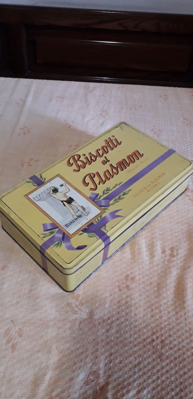 Scatola latta Biscotti al Plasmon
