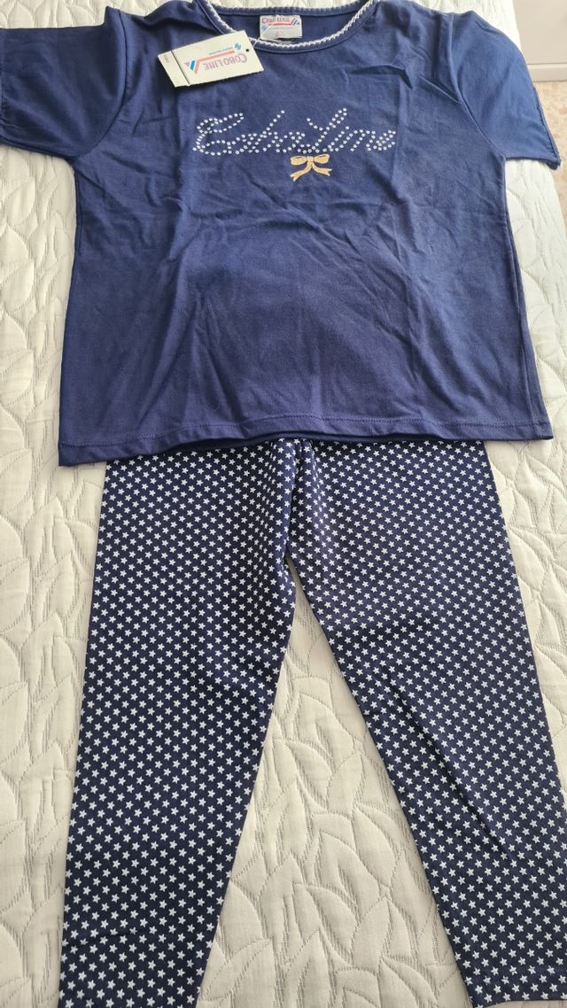 Conjunto niña azul, talla 6/116