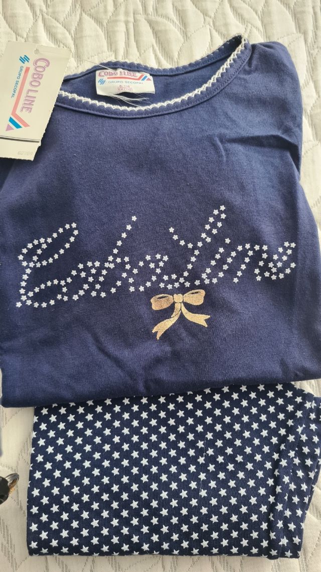 Conjunto niña azul, talla 6/116