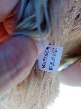 Abrigo piel sintética mujer talla M