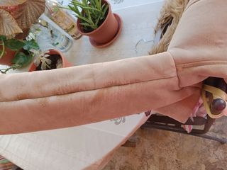 Abrigo piel sintética mujer talla M