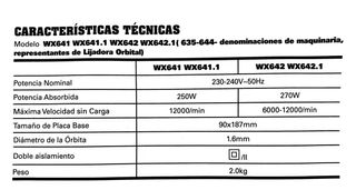 Lijadora automatica wx641.1