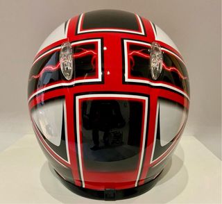 Casco moto integrale vintage shoey