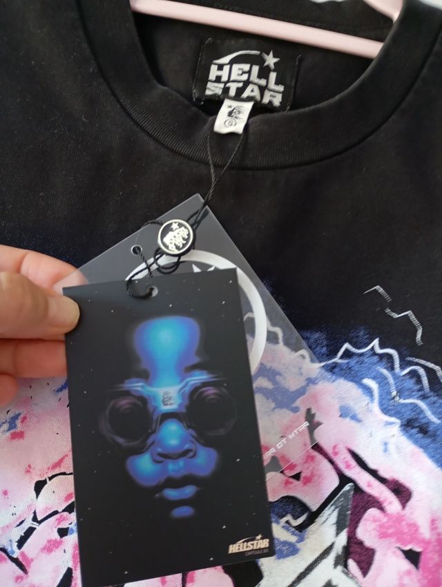 💕💜🤩camiseta HELLSTAR casco cerebro S