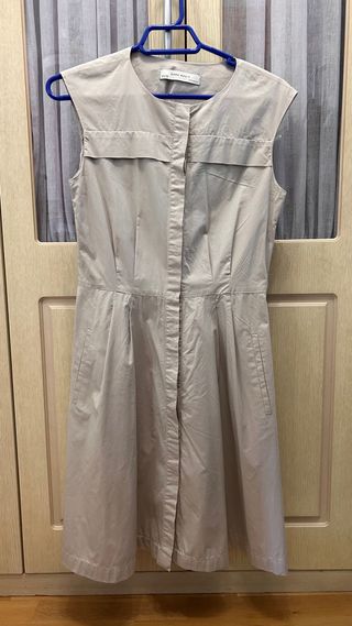 Vestido gabardina Zara