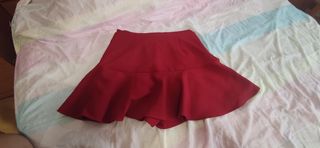 NUEVA Falda ZARA Bermuda COQUETTE Lazo M
