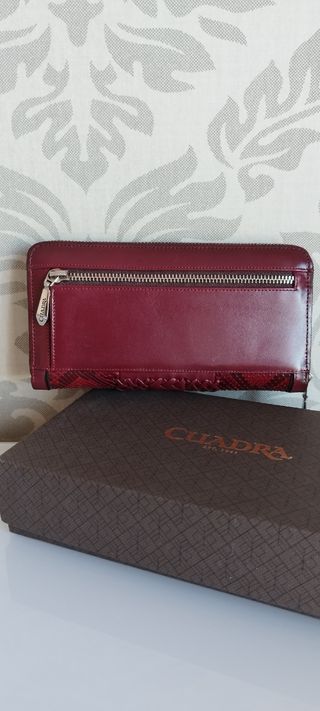 Cartera piel pitón