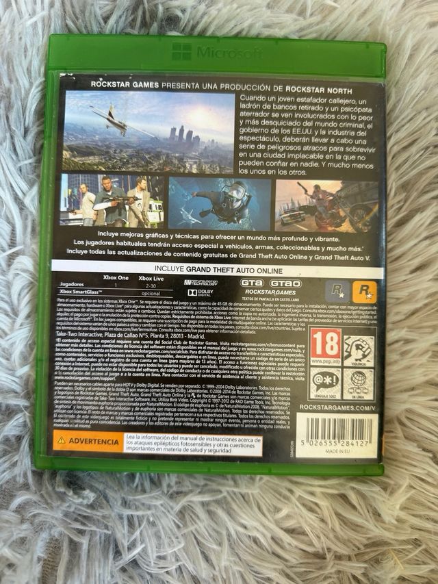 Juego Xbox One GTA V