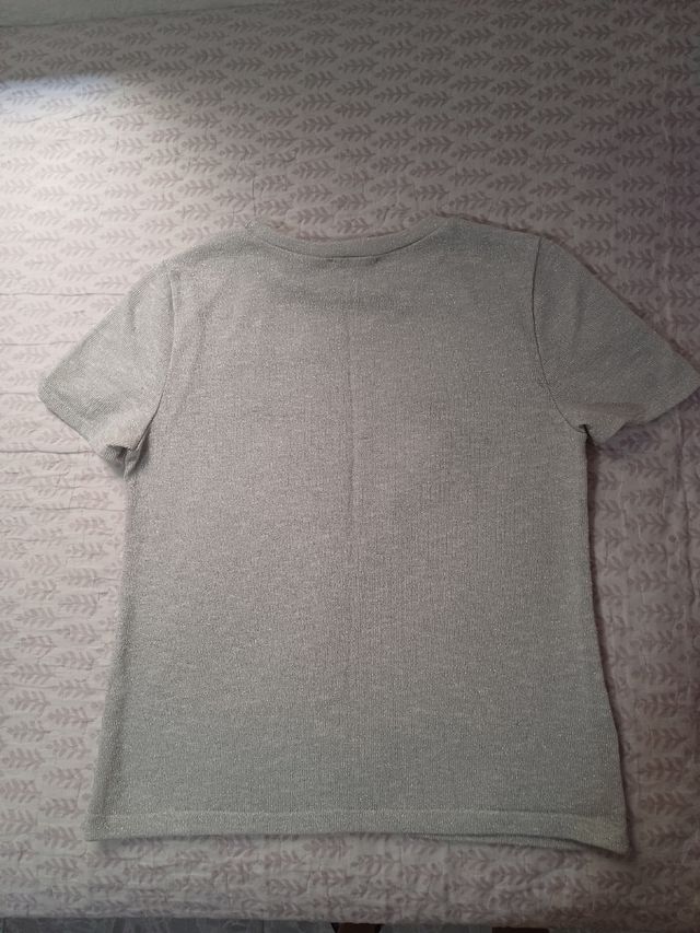 Camiseta de brillo zara