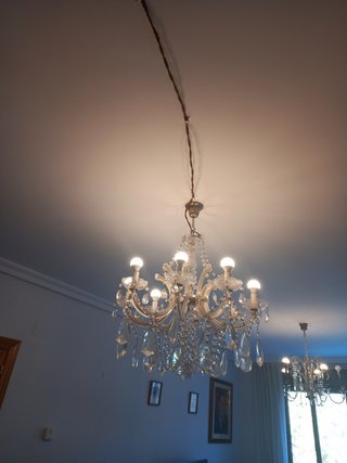 Lámpara de araña de Murano antigua