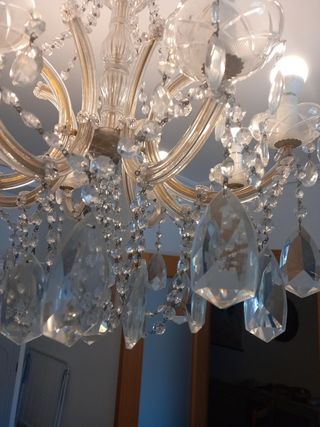 Lámpara de araña de Murano antigua