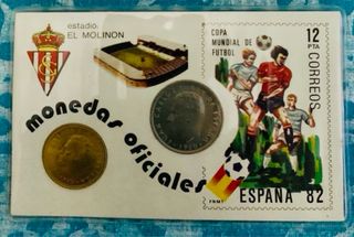 Monedas oficiales Mundial Fútbol España 82 GIJÓN