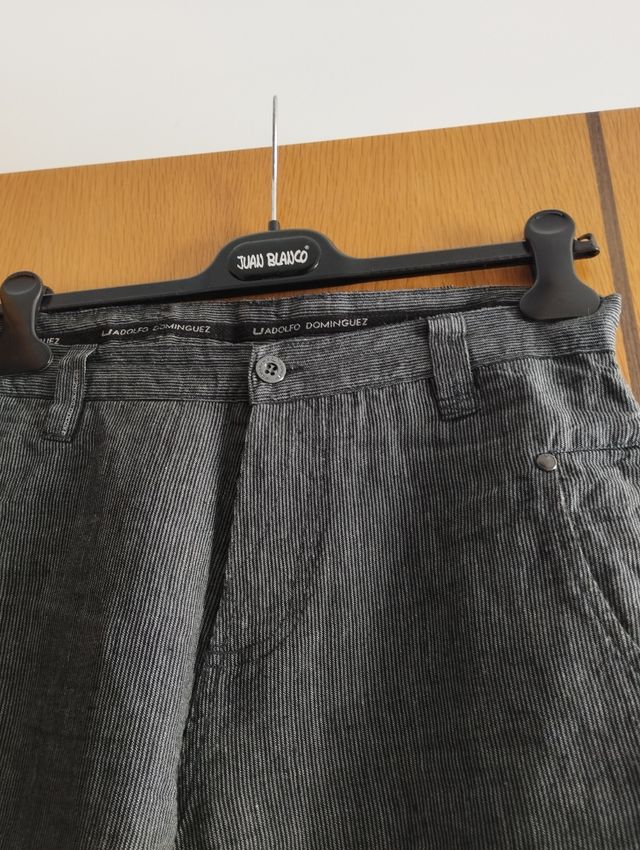 Pantalón fino rayas adolfo domgz. Hombre