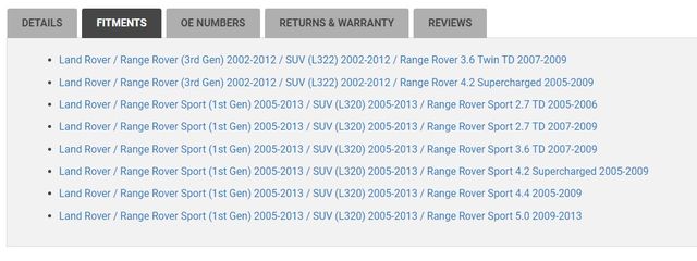 Pastilhas Calços EBC DP61922 Range Rover L322