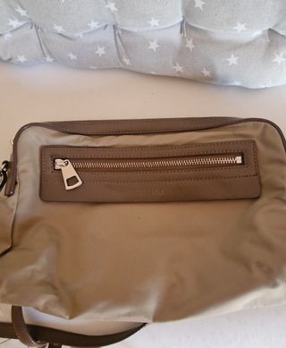 Bolso naylon y piel
