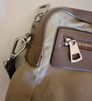 Bolso naylon y piel