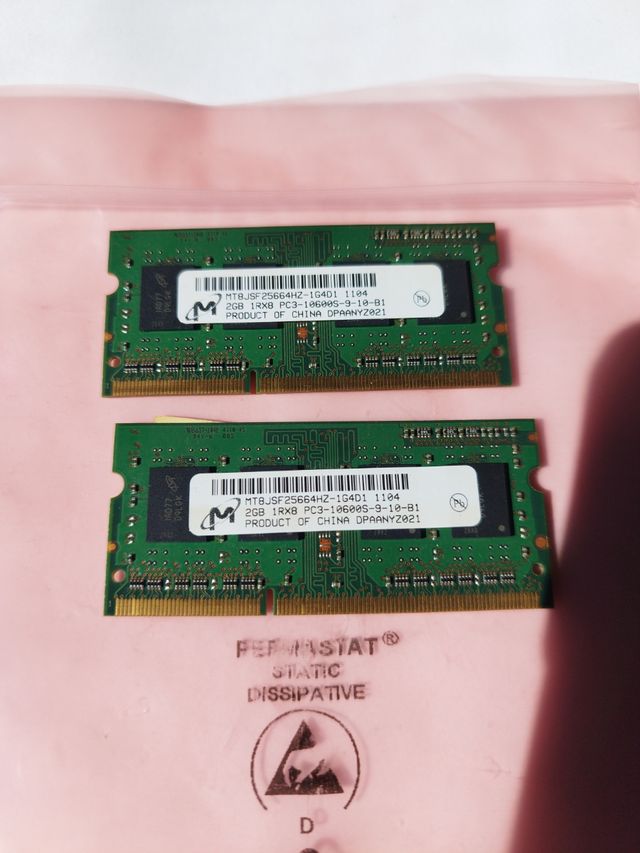 Memorias ram de 2 gb
